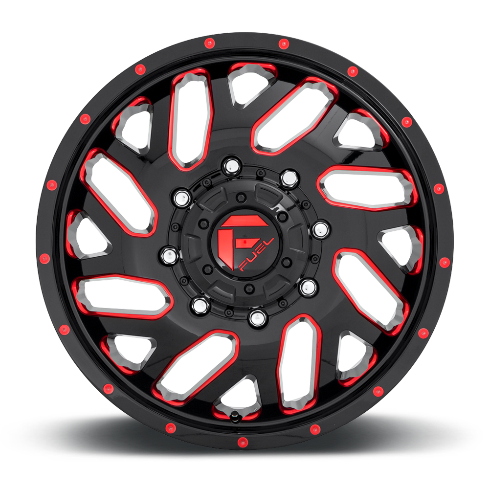 FUEL l TRITON DUALLY Model D656 GLOSS BLACK RED TINTED CLEAR