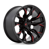 FUEL l FLAME Model D823 GLOSS BLACK MILL W/ CANDY RED