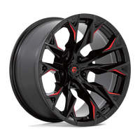 FUEL l FLAME Model D823 GLOSS BLACK MILL W/ CANDY RED