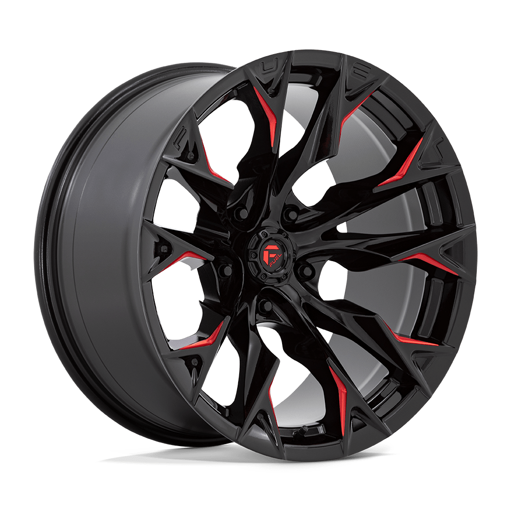 FUEL l FLAME Model D823 GLOSS BLACK MILL W/ CANDY RED