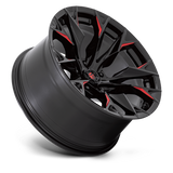 FUEL l FLAME Model D823 GLOSS BLACK MILL W/ CANDY RED