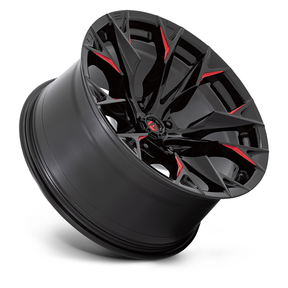 FUEL l FLAME Model D823 GLOSS BLACK MILL W/ CANDY RED