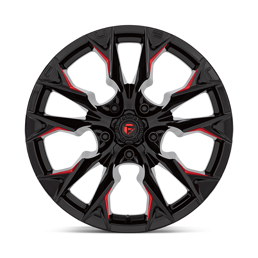 FUEL l FLAME Model D823 GLOSS BLACK MILL W/ CANDY RED
