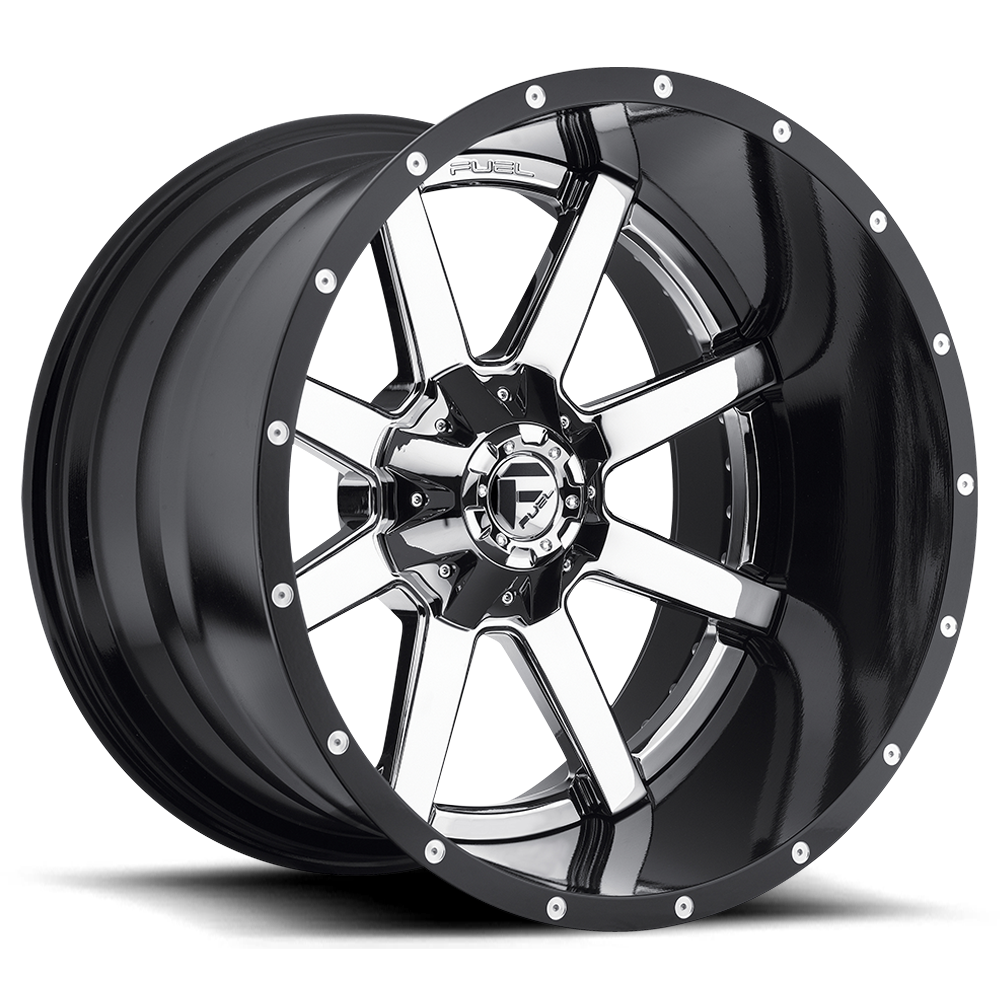 FUEL l MAVERICK CHROME PLATED GLOSS BLACK LIP