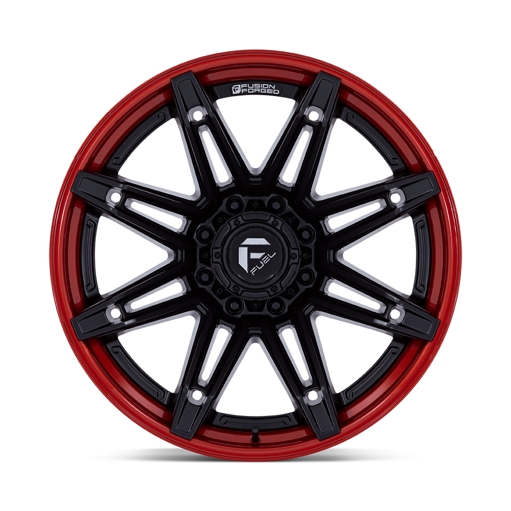 FUEL l BRAWL Model FC401 MATTE BLACK W/ CANDY RED LIP