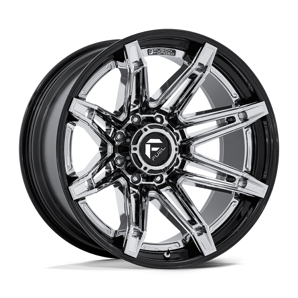 FUEL l BRAWL Model FC401 CHROME W/ GLOSS BLACK LIP