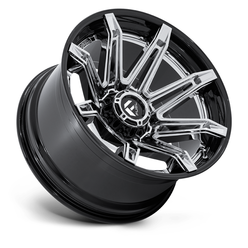 FUEL l BRAWL Model FC401 CHROME W/ GLOSS BLACK LIP