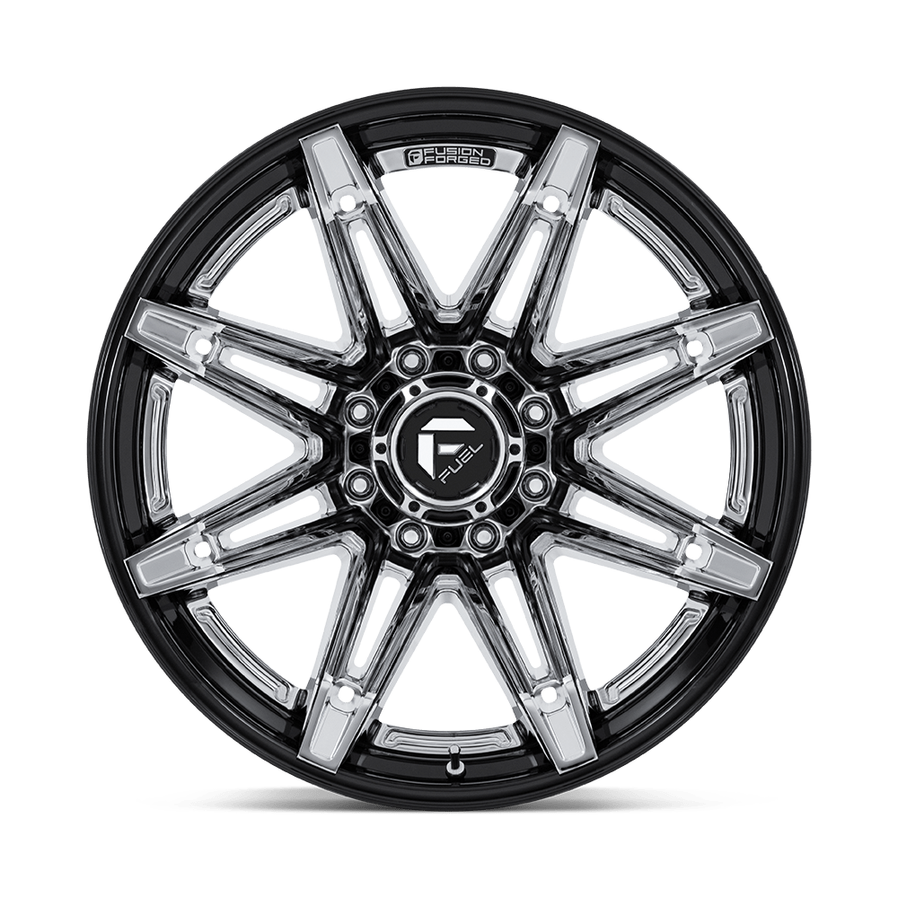 FUEL l BRAWL Model FC401 CHROME W/ GLOSS BLACK LIP