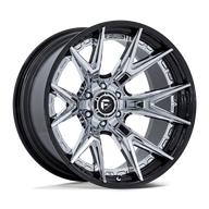 FUEL l CATALYST Model FC402 CHROME W/ GLOSS BLACK LIP