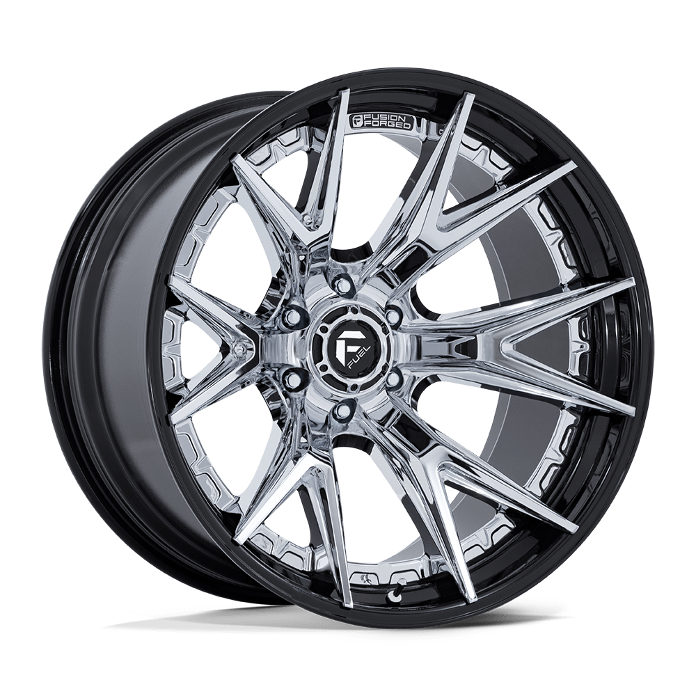 FUEL l CATALYST Model FC402 CHROME W/ GLOSS BLACK LIP