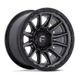 FUEL l PISTON Model FC866 MATTE GUNMETAL GLOSS BLACK LIP
