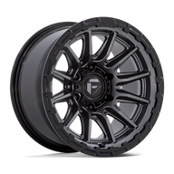 FUEL l PISTON Model FC866 MATTE GUNMETAL GLOSS BLACK LIP