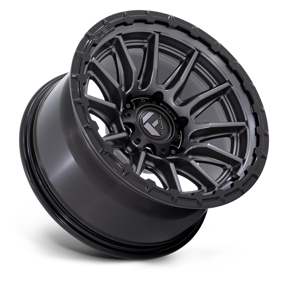 FUEL l PISTON Model FC866 MATTE GUNMETAL GLOSS BLACK LIP