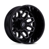FUEL l FLUX DUALLY Model D875 GLOSS BLACK BRUSH FC GRAY DDDT