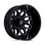 FUEL l FLUX DUALLY Model D875 GLOSS BLACK BRUSH FC GRAY DDDT