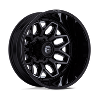 FUEL l FLUX DUALLY Model D875 GLOSS BLACK BRUSH FC GRAY DDDT