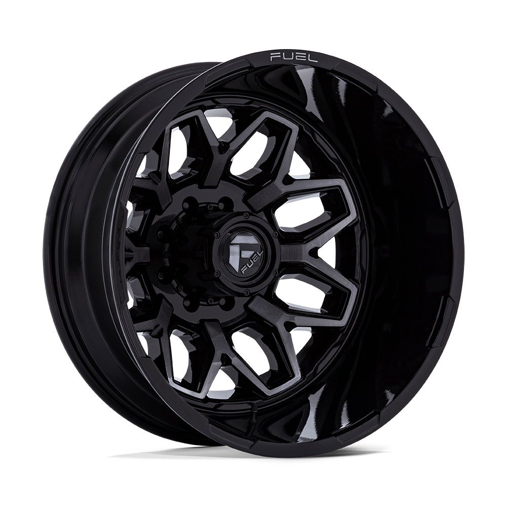 FUEL l FLUX DUALLY Model D875 GLOSS BLACK BRUSH FC GRAY DDDT