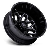 FUEL l FLUX DUALLY Model D875 GLOSS BLACK BRUSH FC GRAY DDDT