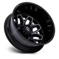 FUEL l FLUX DUALLY Model D875 GLOSS BLACK BRUSH FC GRAY DDDT