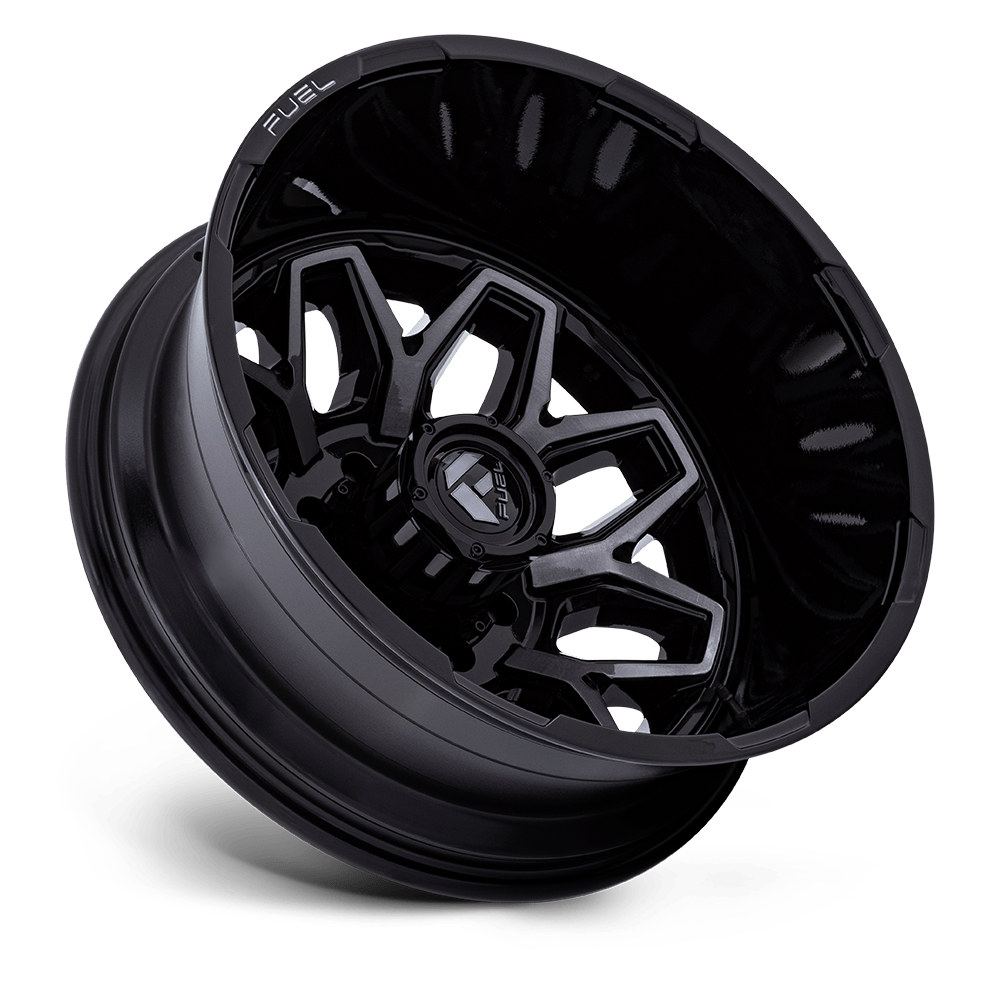 FUEL l FLUX DUALLY Model D875 GLOSS BLACK BRUSH FC GRAY DDDT