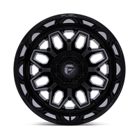FUEL l FLUX DUALLY Model D875 GLOSS BLACK BRUSH FC GRAY DDDT