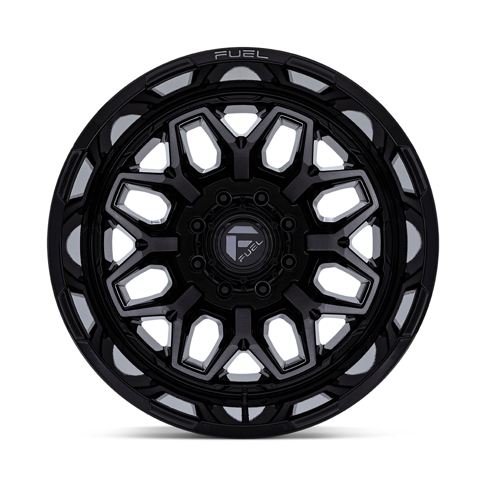 FUEL l FLUX DUALLY Model D875 GLOSS BLACK BRUSH FC GRAY DDDT