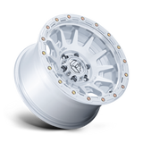 FUEL l FORTRESS Model FC884 GLOSS SILVER W/ MACHINED FACE