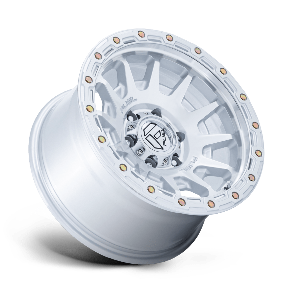 FUEL l FORTRESS Model FC884 GLOSS SILVER W/ MACHINED FACE