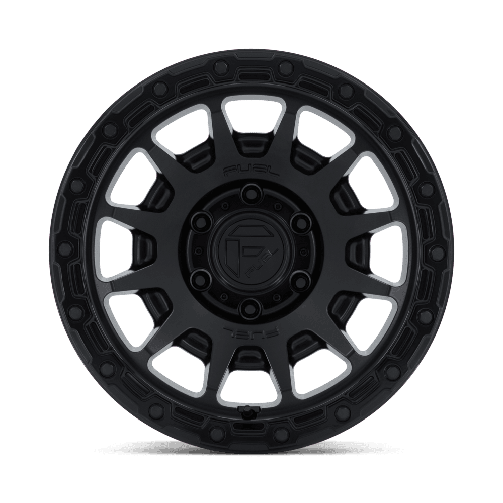 FUEL l FORTRESS Model FC884 MATTE BLACK W/ GLOSS BLACK LIP