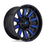 FUEL l HARDLINE Model D620 GLOSS BLACK BLUE TINTED CLEAR
