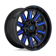 FUEL l HARDLINE Model D620 GLOSS BLACK BLUE TINTED CLEAR