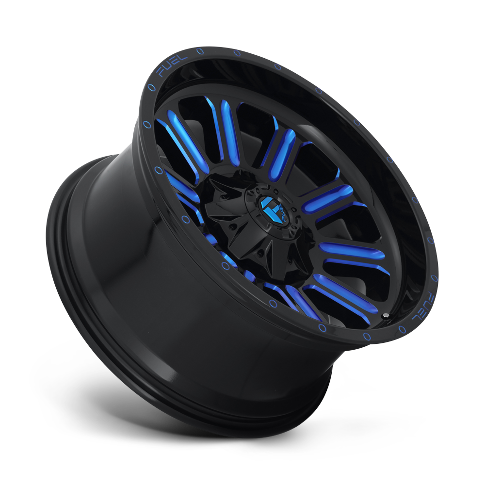 FUEL l HARDLINE Model D620 GLOSS BLACK BLUE TINTED CLEAR
