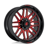FUEL l IGNITE Model D663 GLOSS BLACK RED TINTED CLEAR