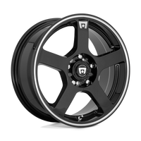 MOTEGI lMR116 FS5 l GLOSS BLACK W/ MACHINED FLANGE