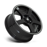 MOTEGI lMR116 FS5 l GLOSS BLACK W/ MACHINED FLANGE