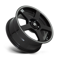 MOTEGI lMR116 FS5 l GLOSS BLACK W/ MACHINED FLANGE