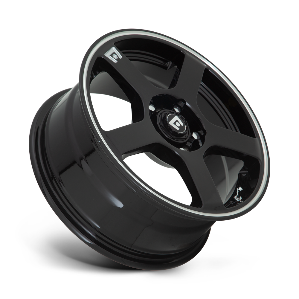 MOTEGI lMR116 FS5 l GLOSS BLACK W/ MACHINED FLANGE