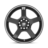 MOTEGI lMR116 FS5 l GLOSS BLACK W/ MACHINED FLANGE