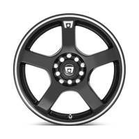 MOTEGI lMR116 FS5 l GLOSS BLACK W/ MACHINED FLANGE