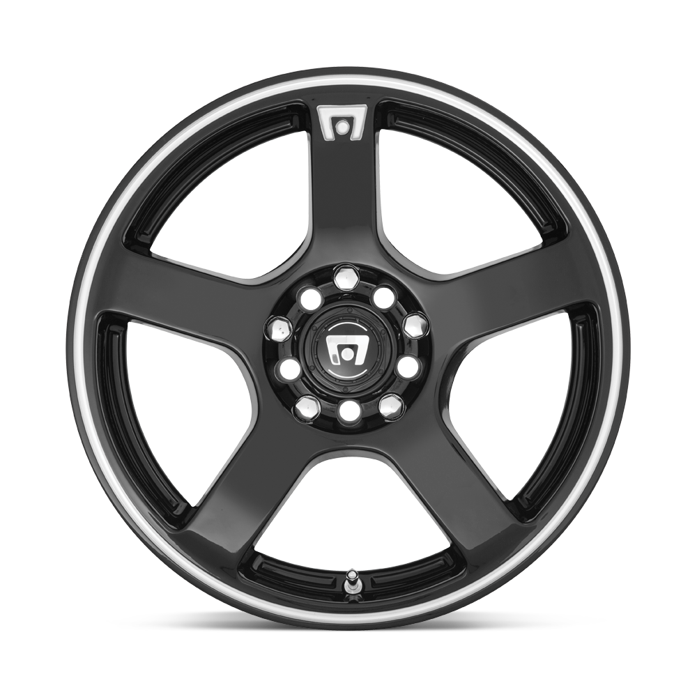 MOTEGI lMR116 FS5 l GLOSS BLACK W/ MACHINED FLANGE