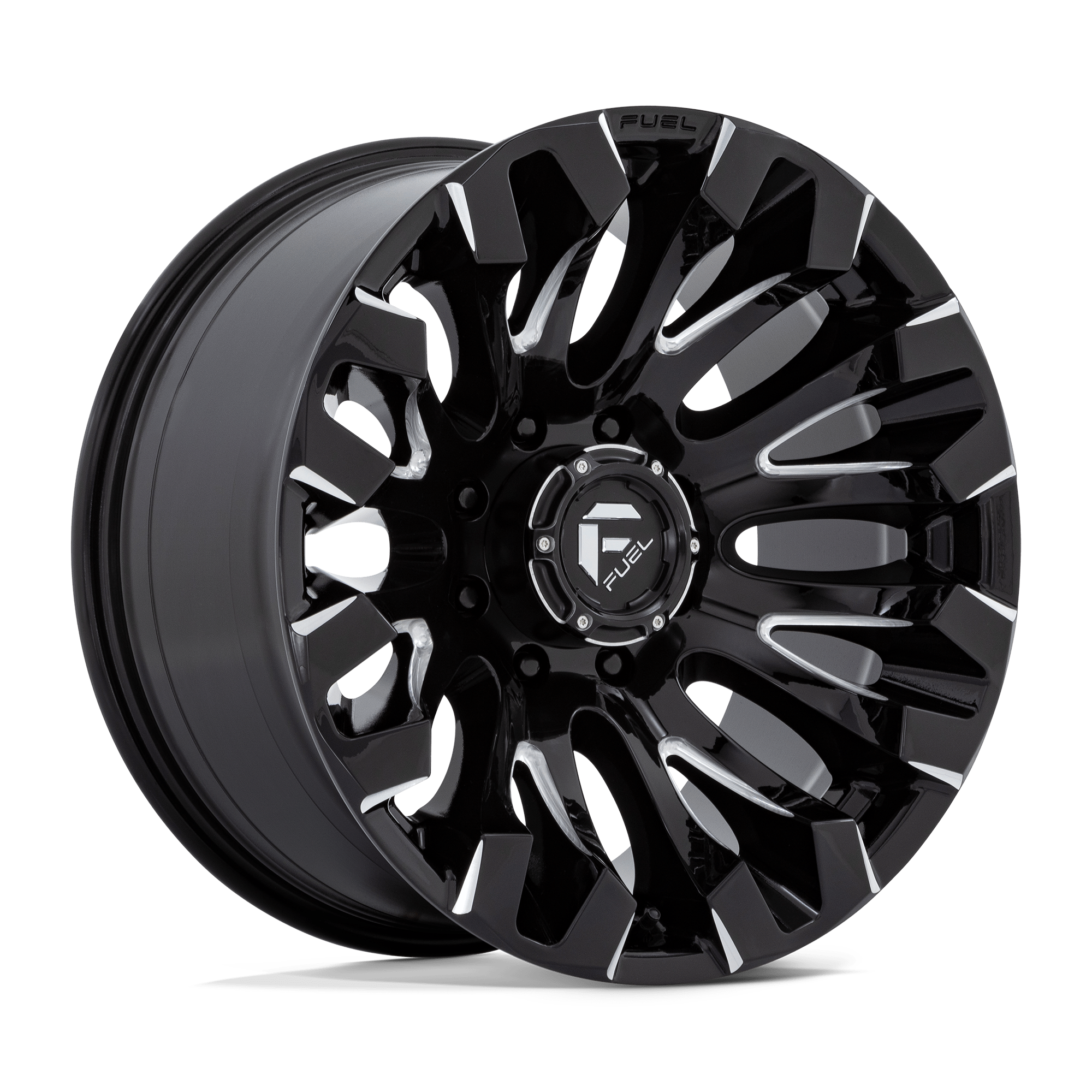 FUEL l QUAKE Model D828 GLOSS BLACK MILLED