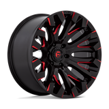 FUEL l QUAKE Model D829 GLOSS BLACK MILLED RED TINT