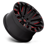 FUEL l QUAKE Model D829 GLOSS BLACK MILLED RED TINT