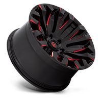 FUEL l QUAKE Model D829 GLOSS BLACK MILLED RED TINT