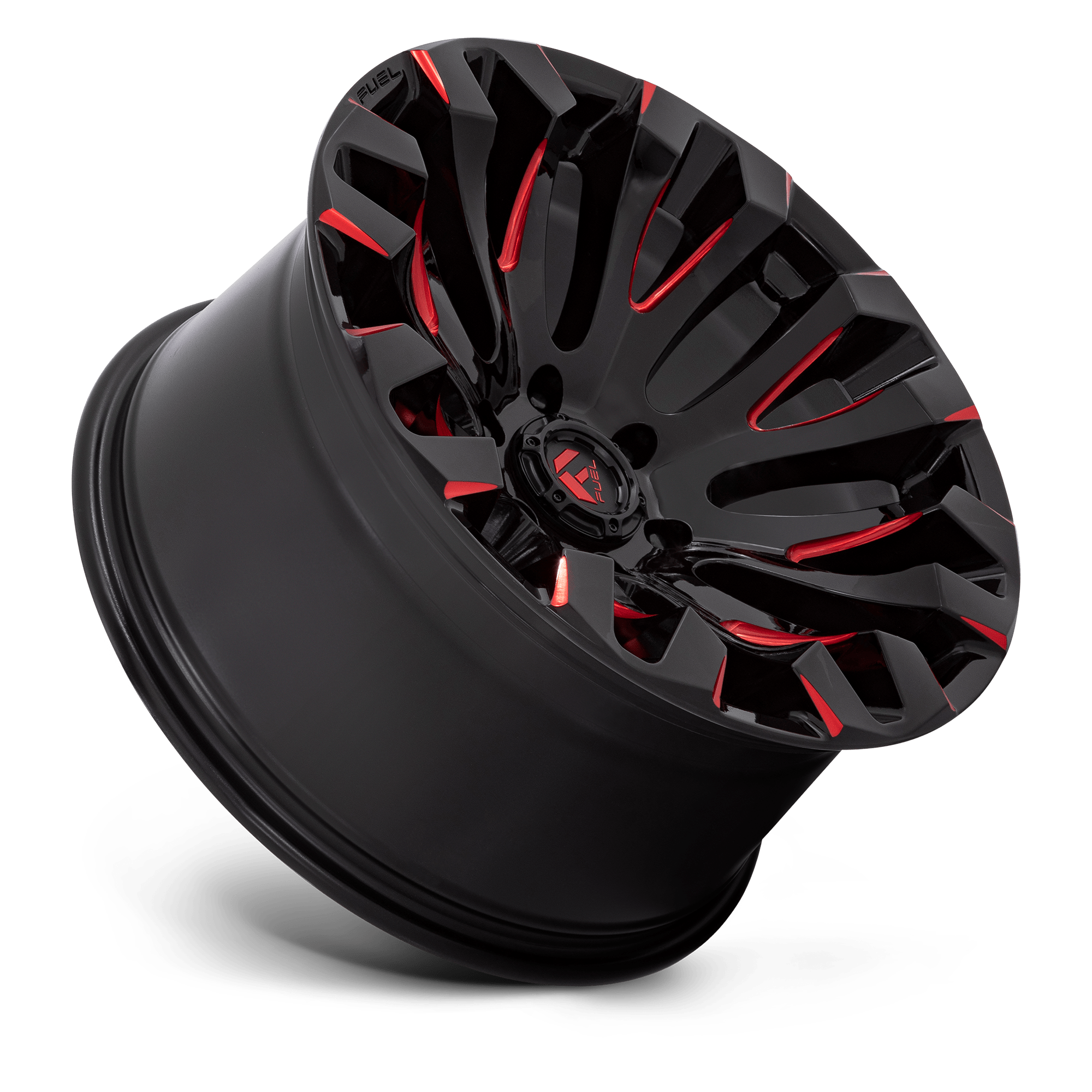 FUEL l QUAKE Model D829 GLOSS BLACK MILLED RED TINT