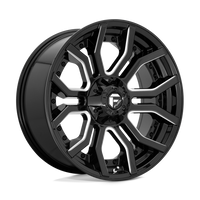 FUEL l RAGE Model D711 GLOSS BLACK MILLED