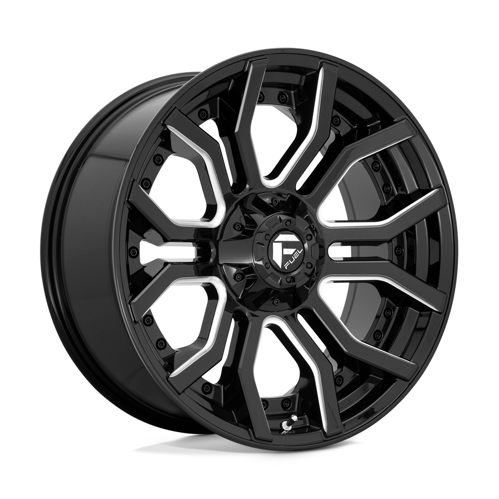 FUEL l RAGE Model D711 GLOSS BLACK MILLED