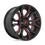 FUEL l RAGE Model D712 GLOSS BLACK RED TINTED CLEAR