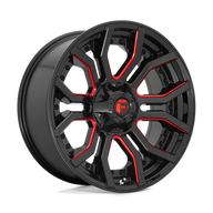 FUEL l RAGE Model D712 GLOSS BLACK RED TINTED CLEAR