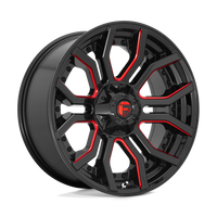 FUEL l RAGE Model D712 GLOSS BLACK RED TINTED CLEAR